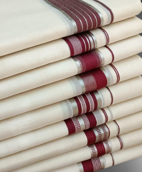 DHOTI - Direct from Weavers (Maroon)